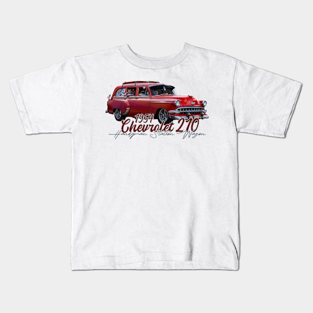 1954 Chevrolet 210 Handyman Station Wagon Kids T-Shirt by Gestalt Imagery